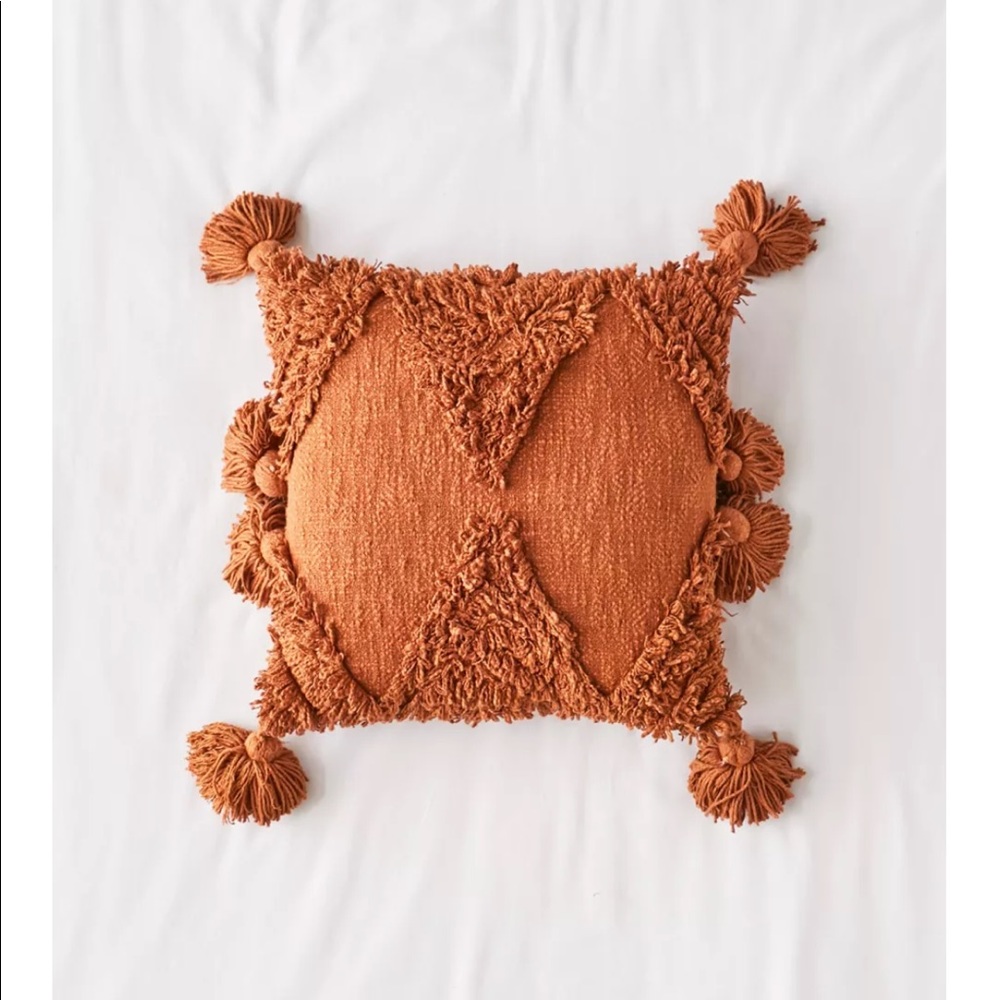 Set of 2 Urban Outfitters Rumi Shag Throw Pillow